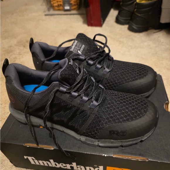 Timberland PRO Men's Black Steel Toe Work Shoes - Picture 1 of 3